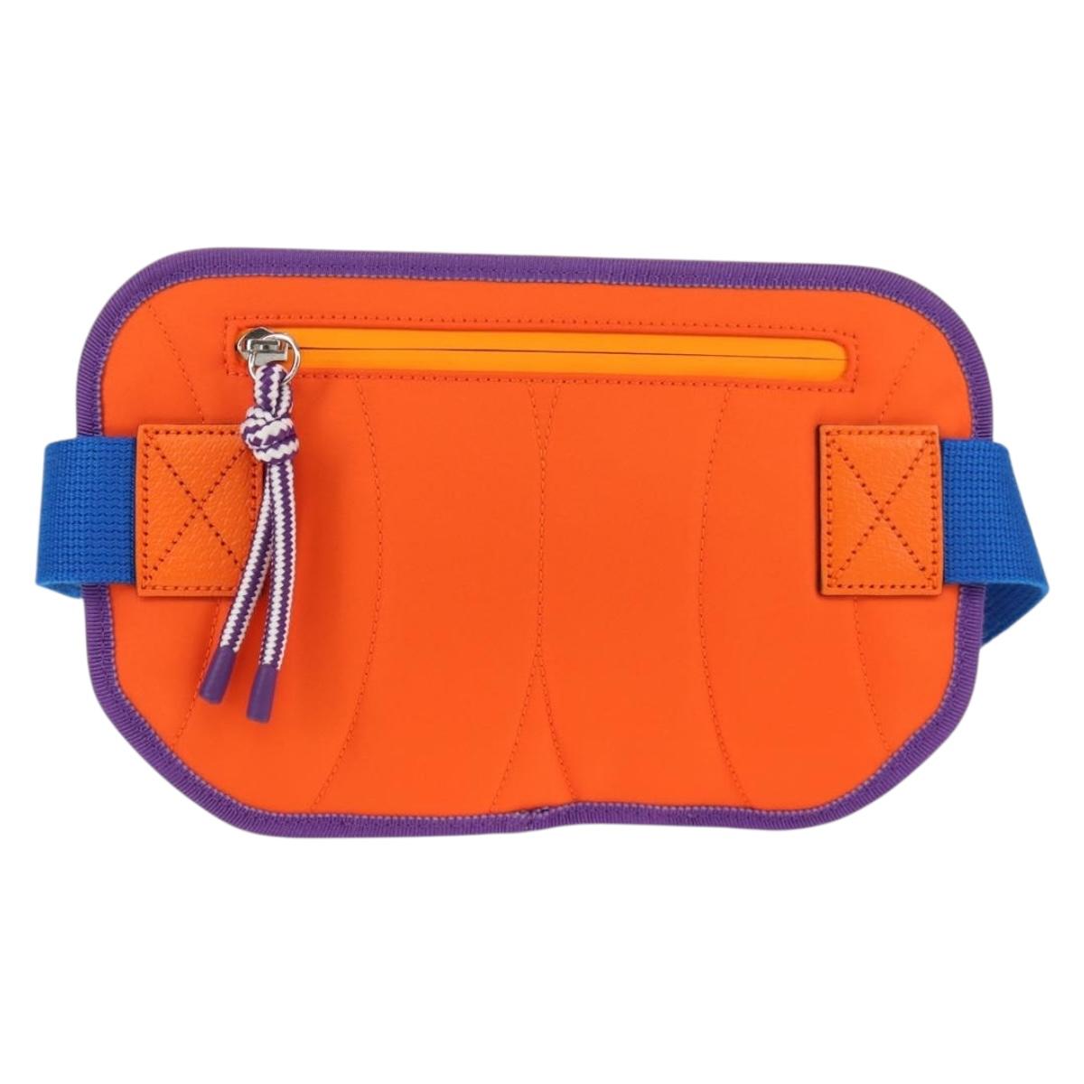 GUCCI Waist bag Nylon Blue Silver 752102 Auth BA8729V