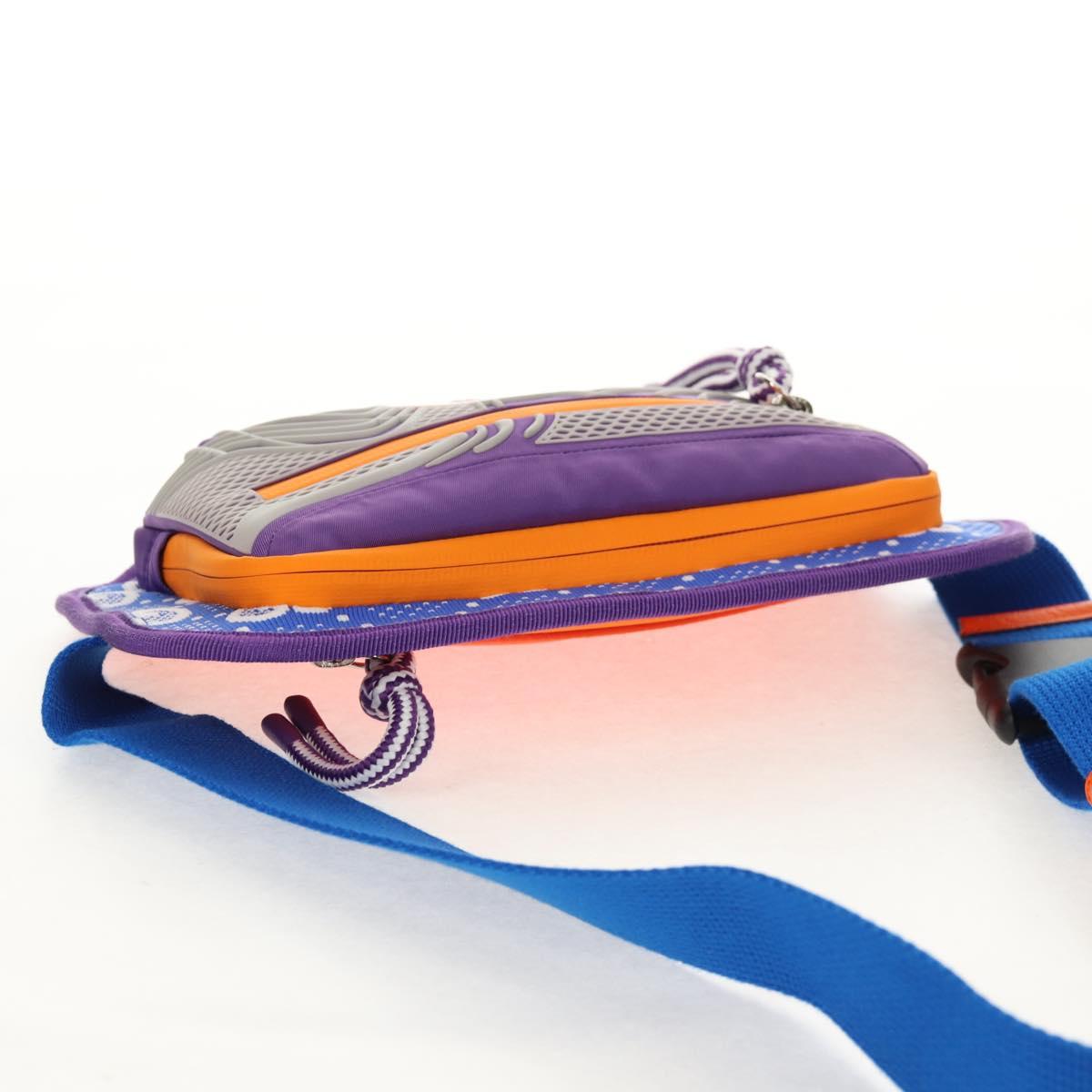 GUCCI Waist bag Nylon Blue Silver 752102 Auth BA8729V