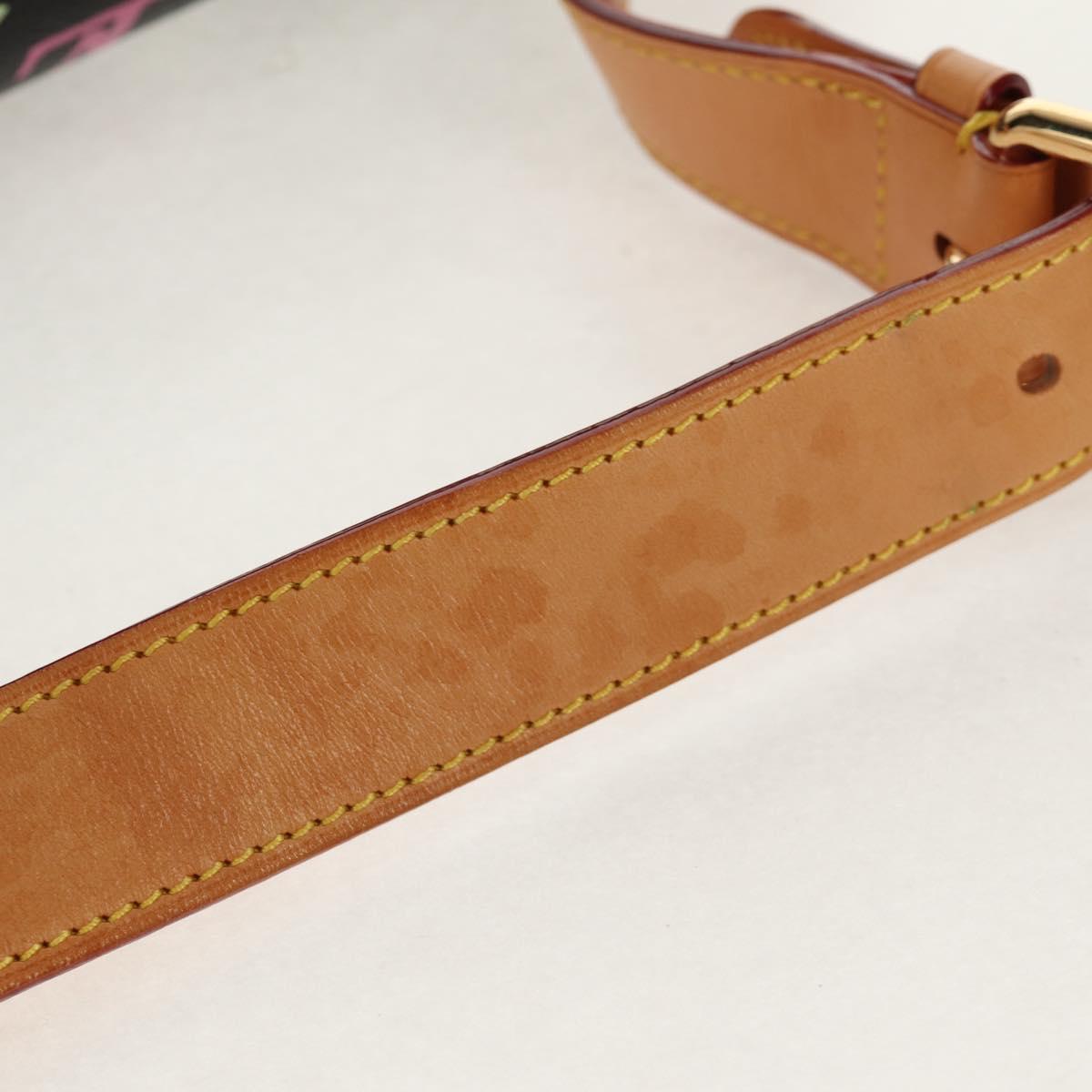 LOUIS VUITTON Multicolor Sac Dalmatian Hand Bag Black M92825 LV Auth BA8730SAV