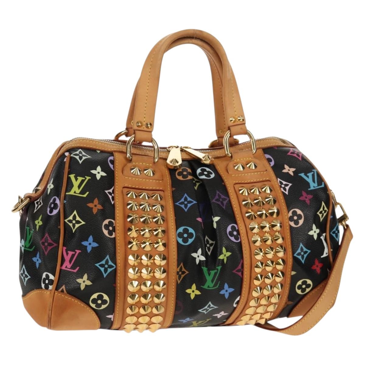 LOUIS VUITTON Monogram Multicolor Courtney MM Bag 2way Black M45642 Auth BA8731V