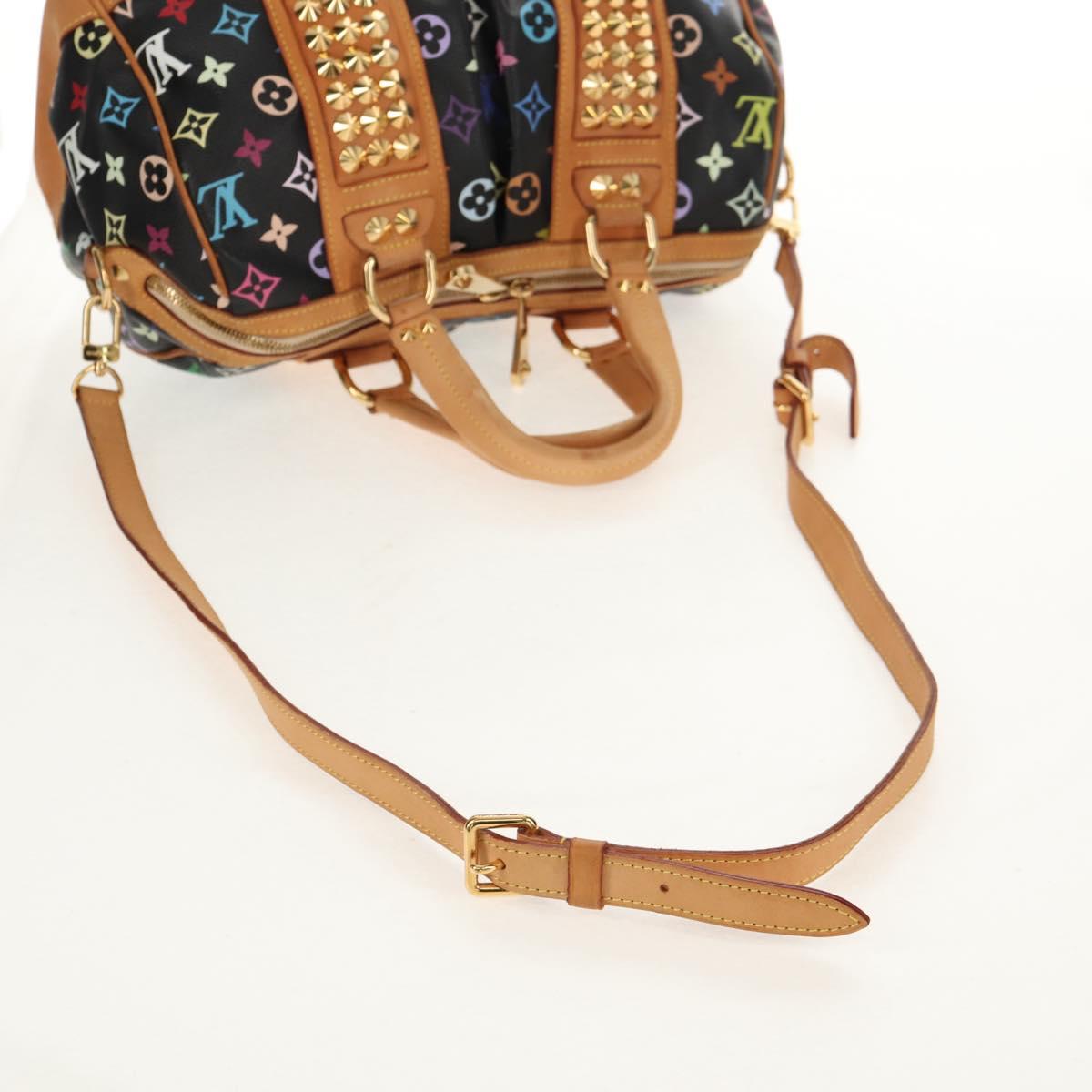 LOUIS VUITTON Monogram Multicolor Courtney MM Bag 2way Black M45642 Auth BA8731V