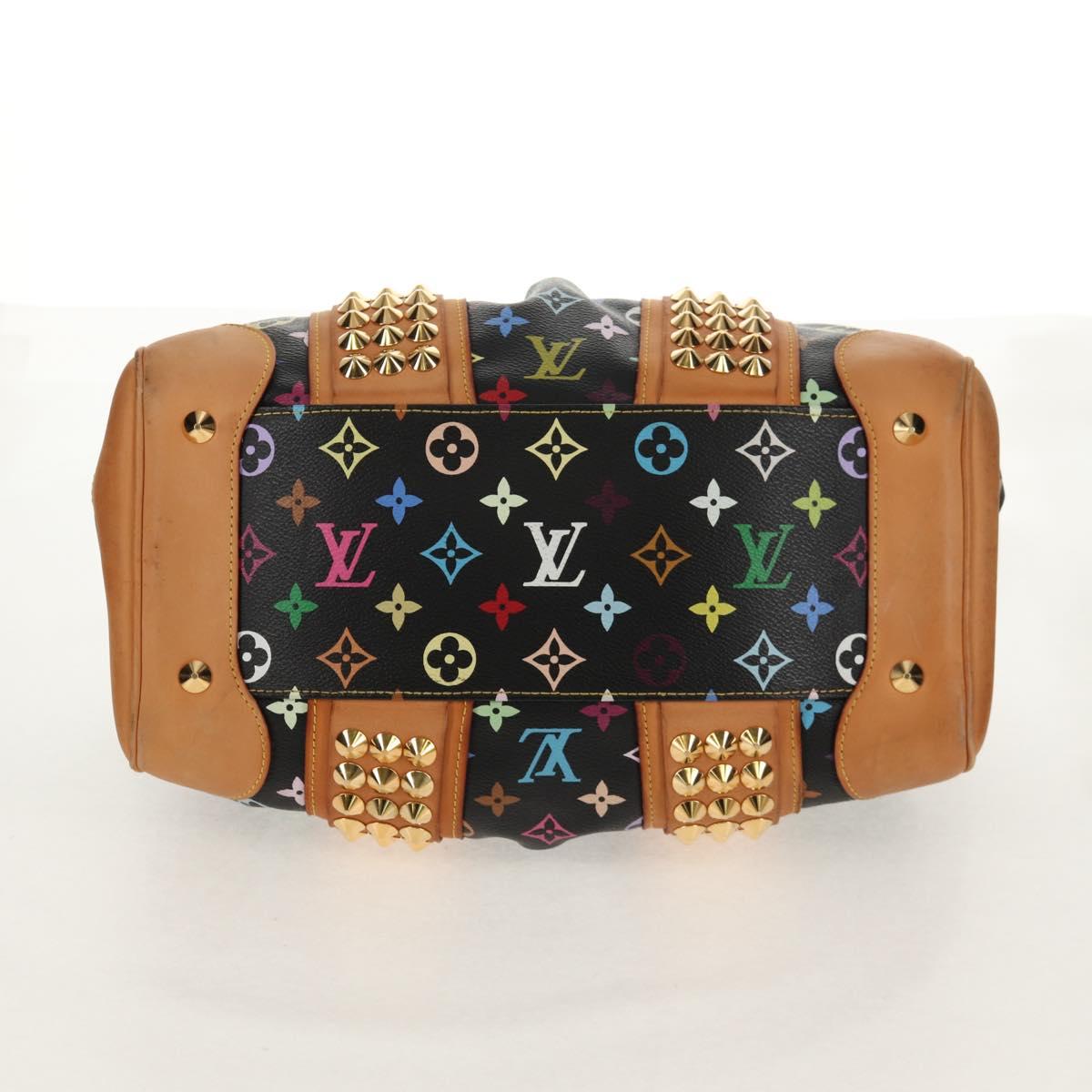 LOUIS VUITTON Monogram Multicolor Courtney MM Bag 2way Black M45642 Auth BA8731V