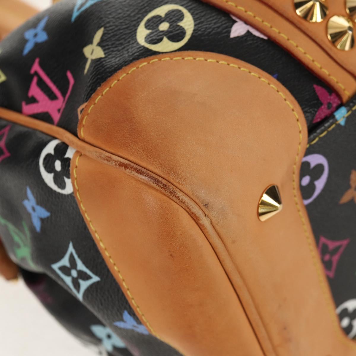 LOUIS VUITTON Monogram Multicolor Courtney MM Bag 2way Black M45642 Auth BA8731V