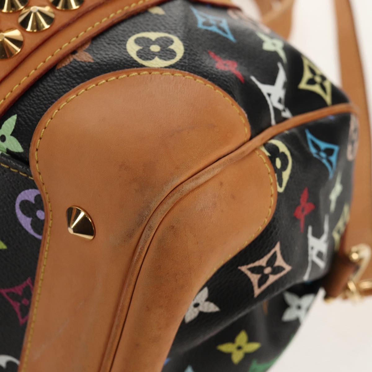 LOUIS VUITTON Monogram Multicolor Courtney MM Bag 2way Black M45642 Auth BA8731V