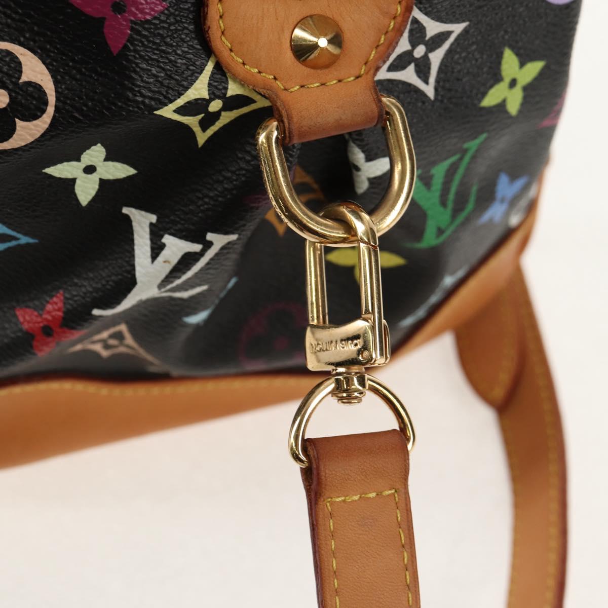 LOUIS VUITTON Monogram Multicolor Courtney MM Bag 2way Black M45642 Auth BA8731V