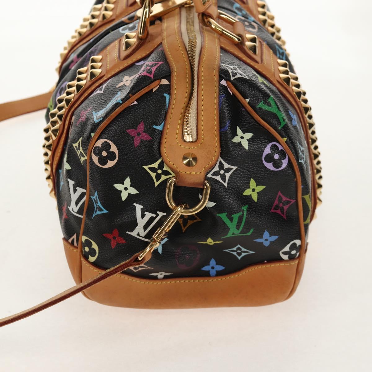 LOUIS VUITTON Monogram Multicolor Courtney MM Bag 2way Black M45642 Auth BA8731V