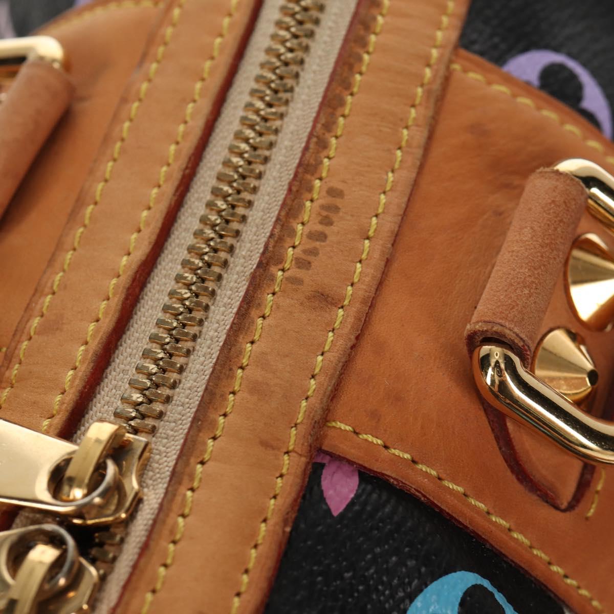 LOUIS VUITTON Monogram Multicolor Courtney MM Bag 2way Black M45642 Auth BA8731V