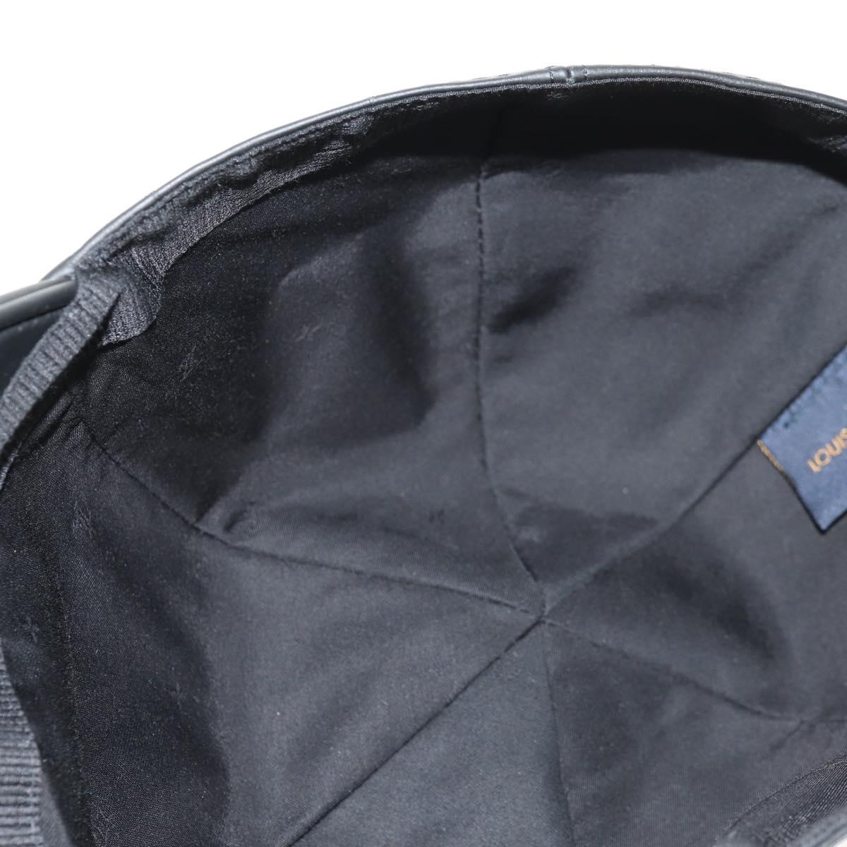 LOUIS VUITTON Monogram Shadow Cap Black M76581 LV Auth BA8732SAV