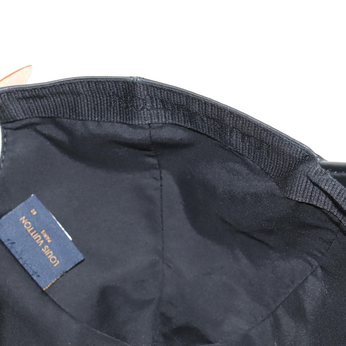 LOUIS VUITTON Monogram Shadow Cap Black M76581 LV Auth BA8732SAV