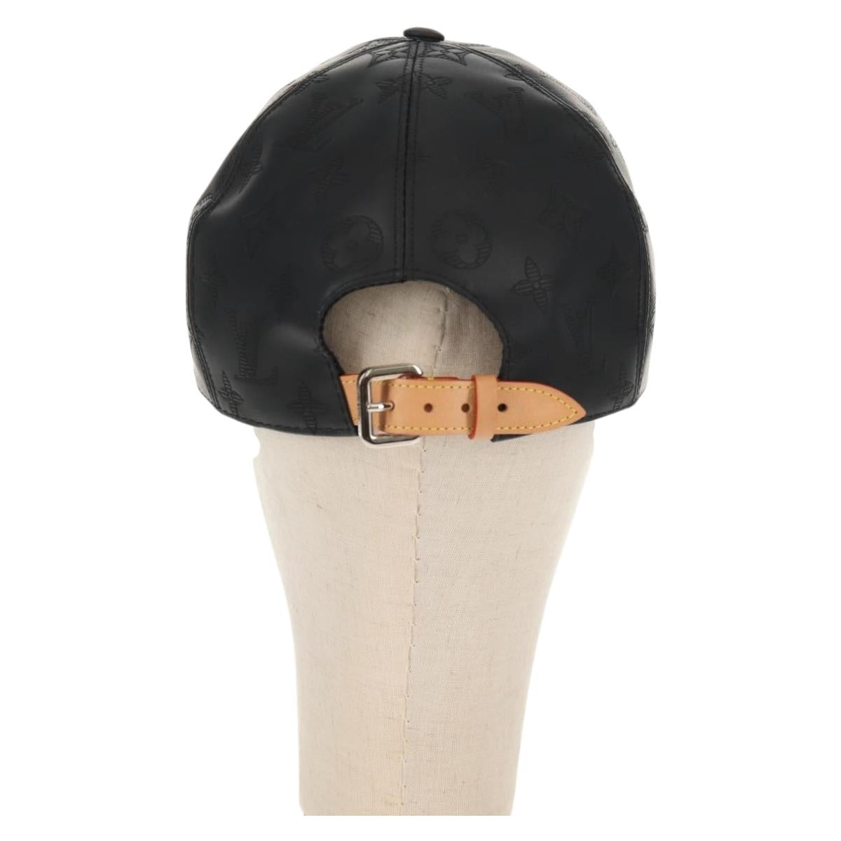 LOUIS VUITTON Monogram Shadow Cap Black M76581 LV Auth BA8732SAV