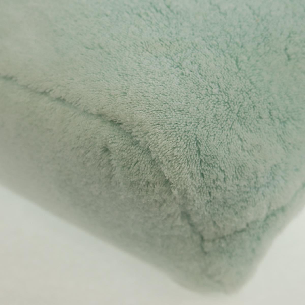 Miu Miu Shoulder Bag pile Turquoise Blue Gold Auth BA8734V