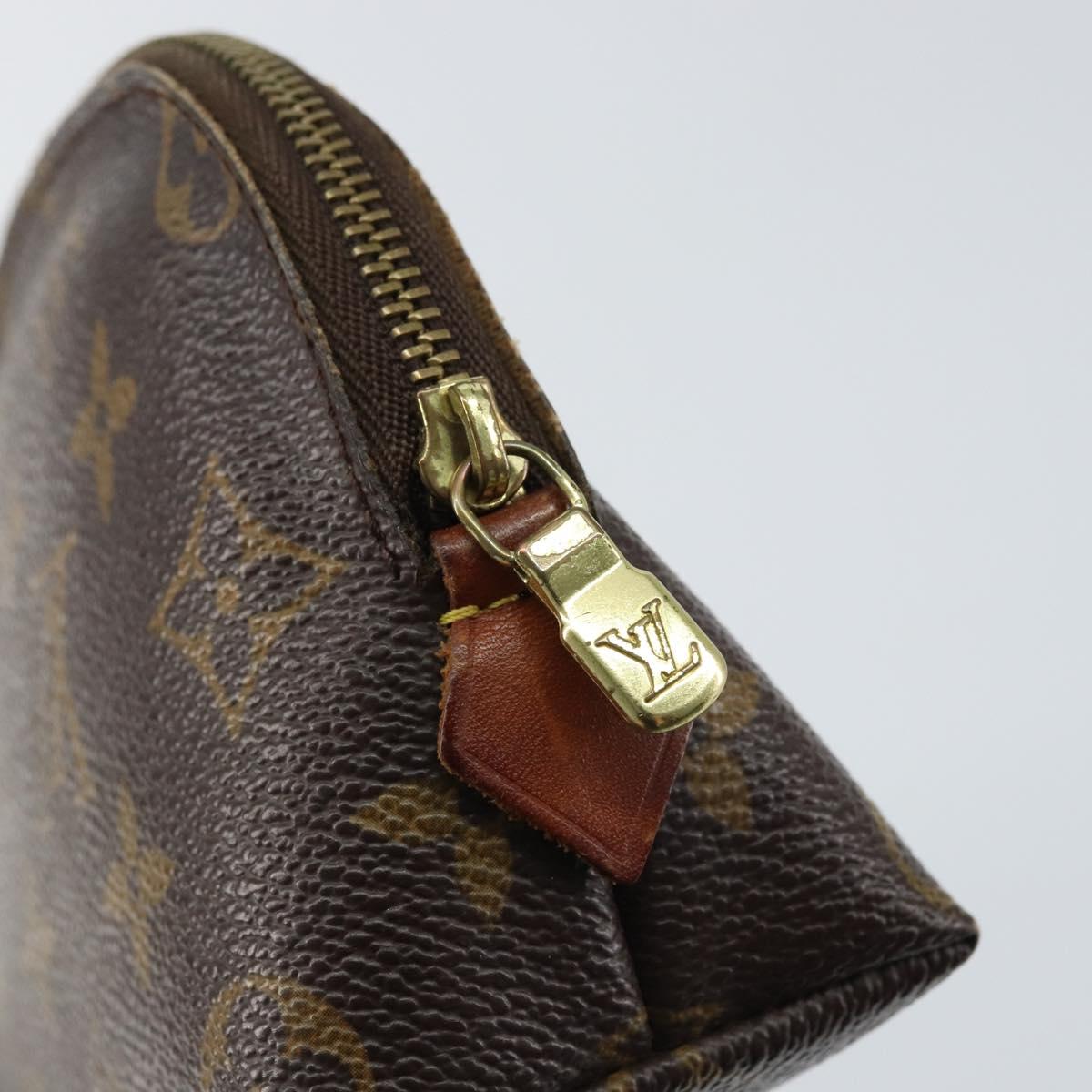LOUIS VUITTON Monogram Pochette Cosmetic PM Pouch M43998 LV Auth BA8735