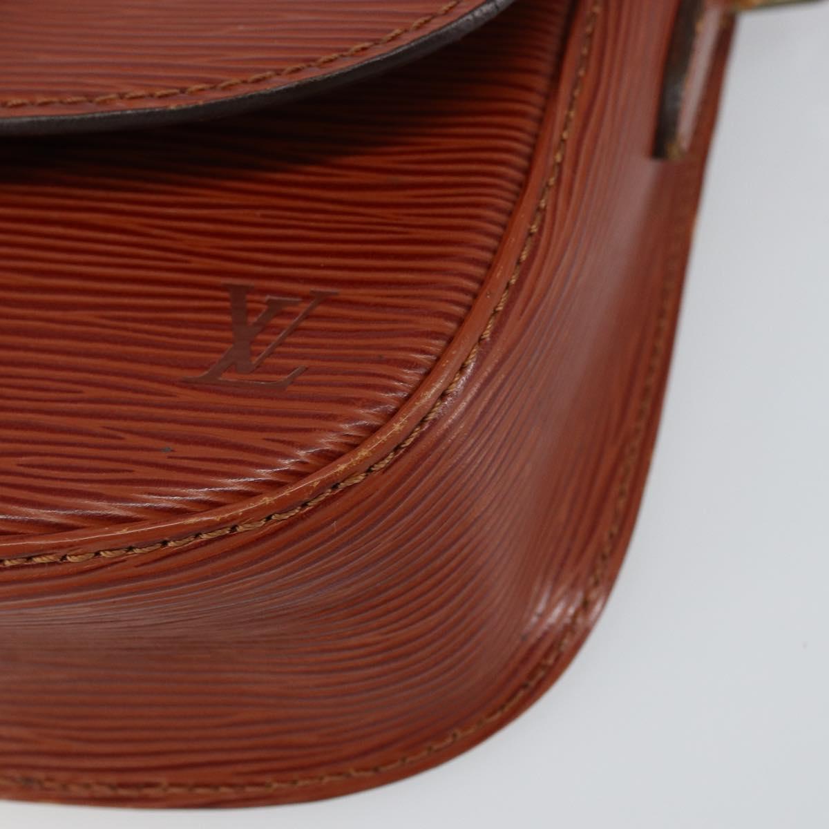 LOUIS VUITTON Epi Saint Cloud PM Shoulder Bag Brown M52213 LV Auth BA8743