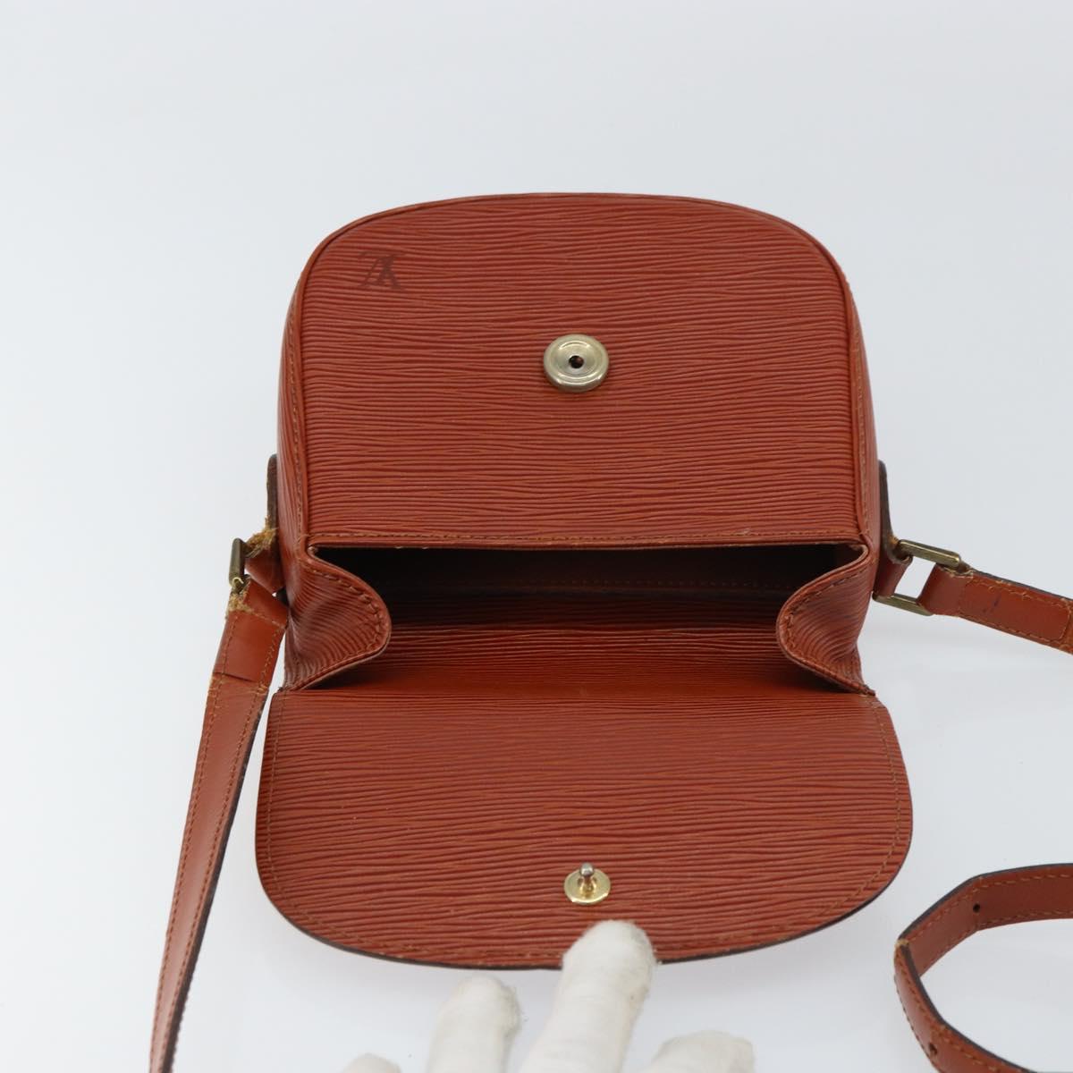 LOUIS VUITTON Epi Saint Cloud PM Shoulder Bag Brown M52213 LV Auth BA8743
