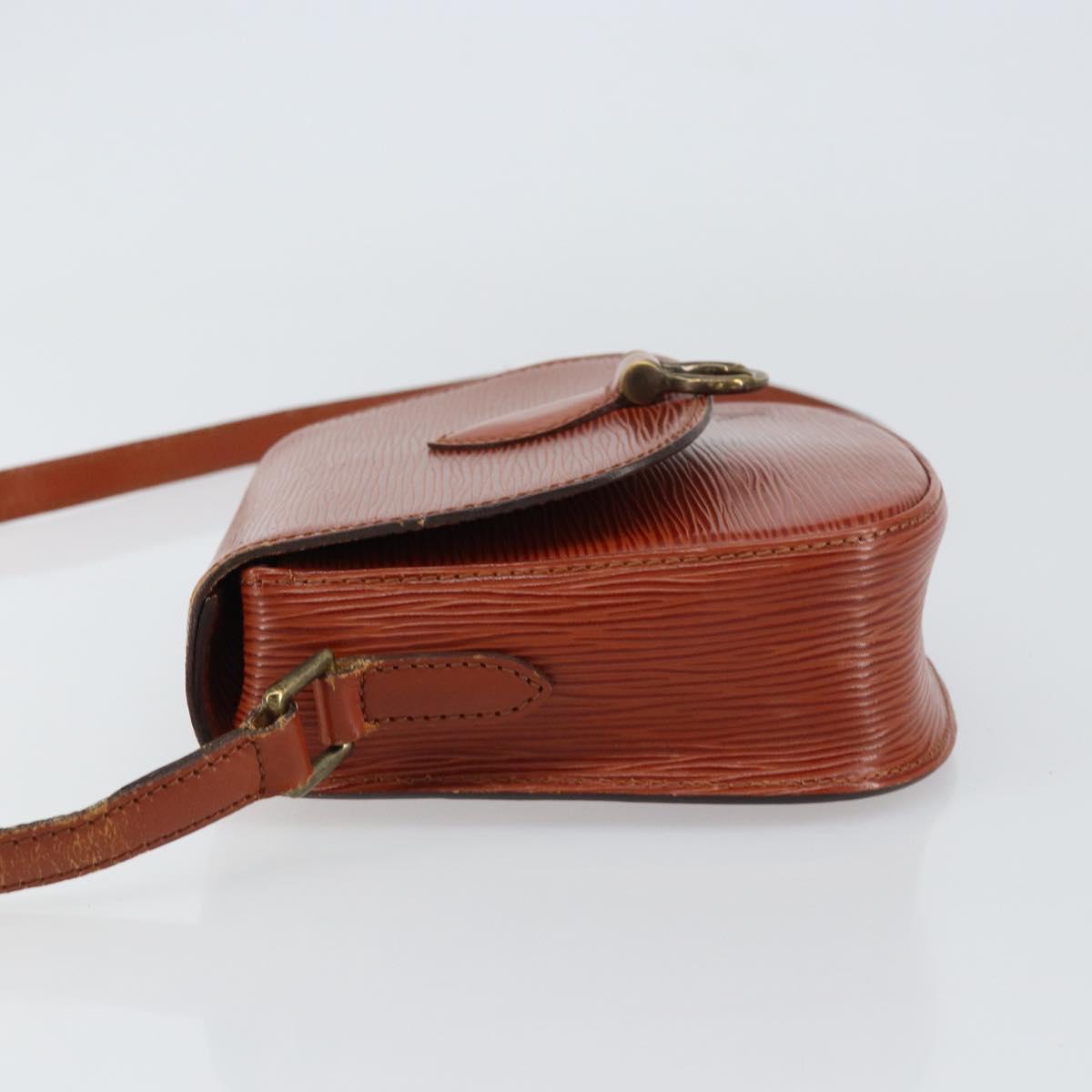 LOUIS VUITTON Epi Saint Cloud PM Shoulder Bag Brown M52213 LV Auth BA8743