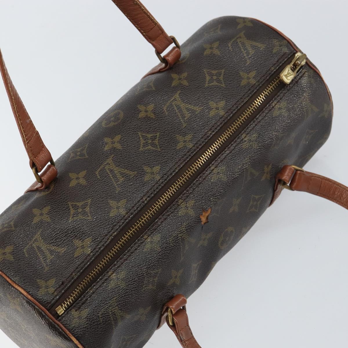 LOUIS VUITTON Monogram Papillon 30 Hand Bag M51385 LV Auth BA8763