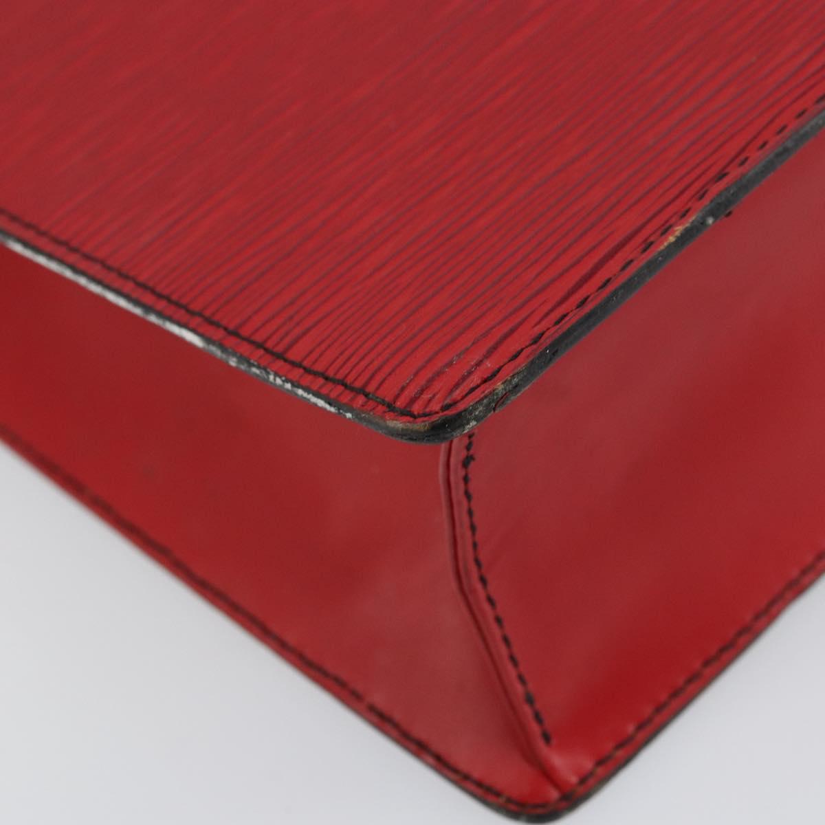 LOUIS VUITTON Epi Sac Plat Hand Bag Red M5274E LV Auth BA8770