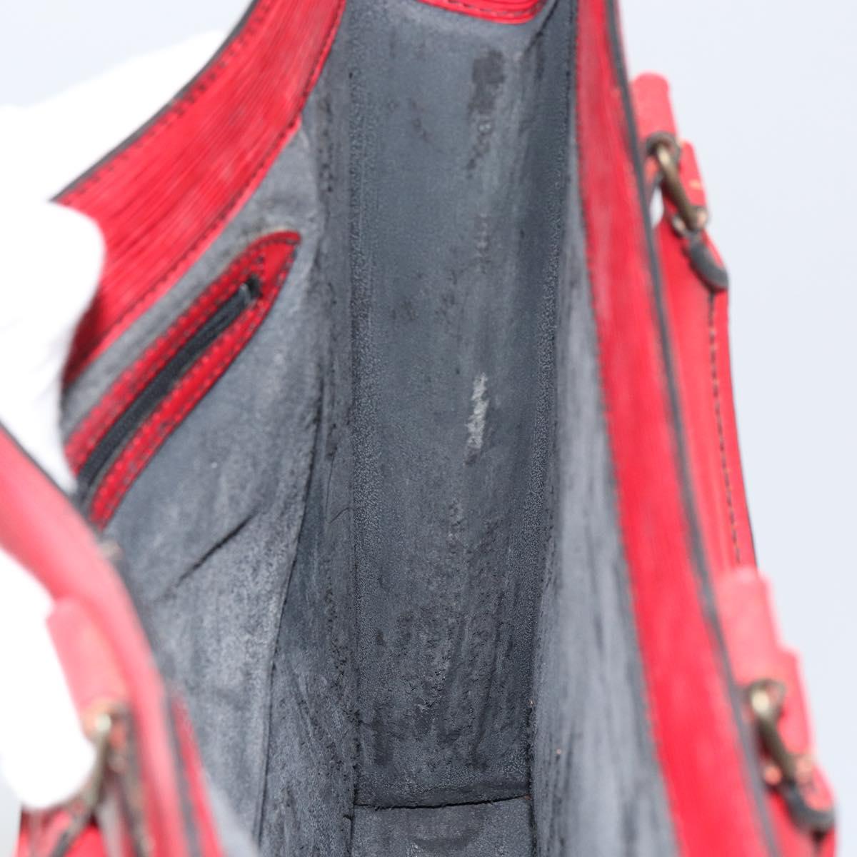 LOUIS VUITTON Epi Sac Plat Hand Bag Red M5274E LV Auth BA8770