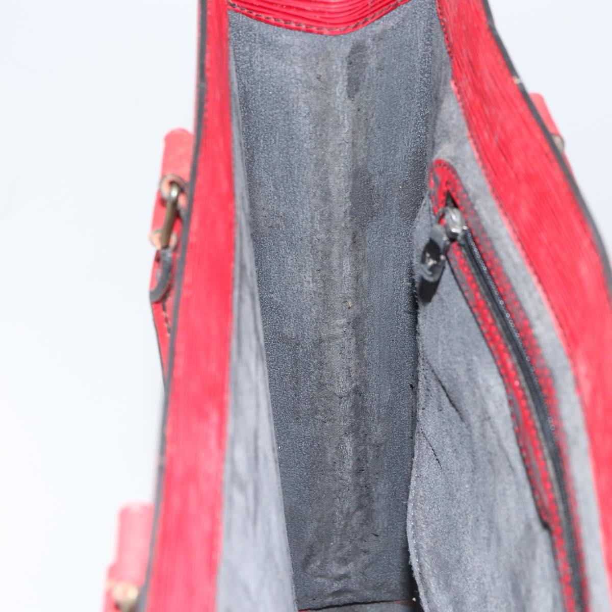 LOUIS VUITTON Epi Sac Plat Hand Bag Red M5274E LV Auth BA8770