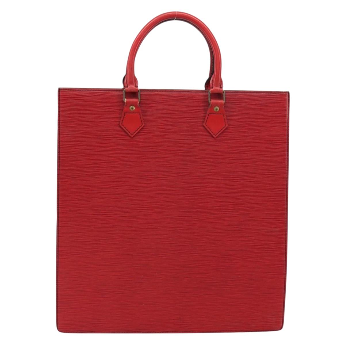 LOUIS VUITTON Epi Sac Plat Hand Bag Red M5274E LV Auth BA8770