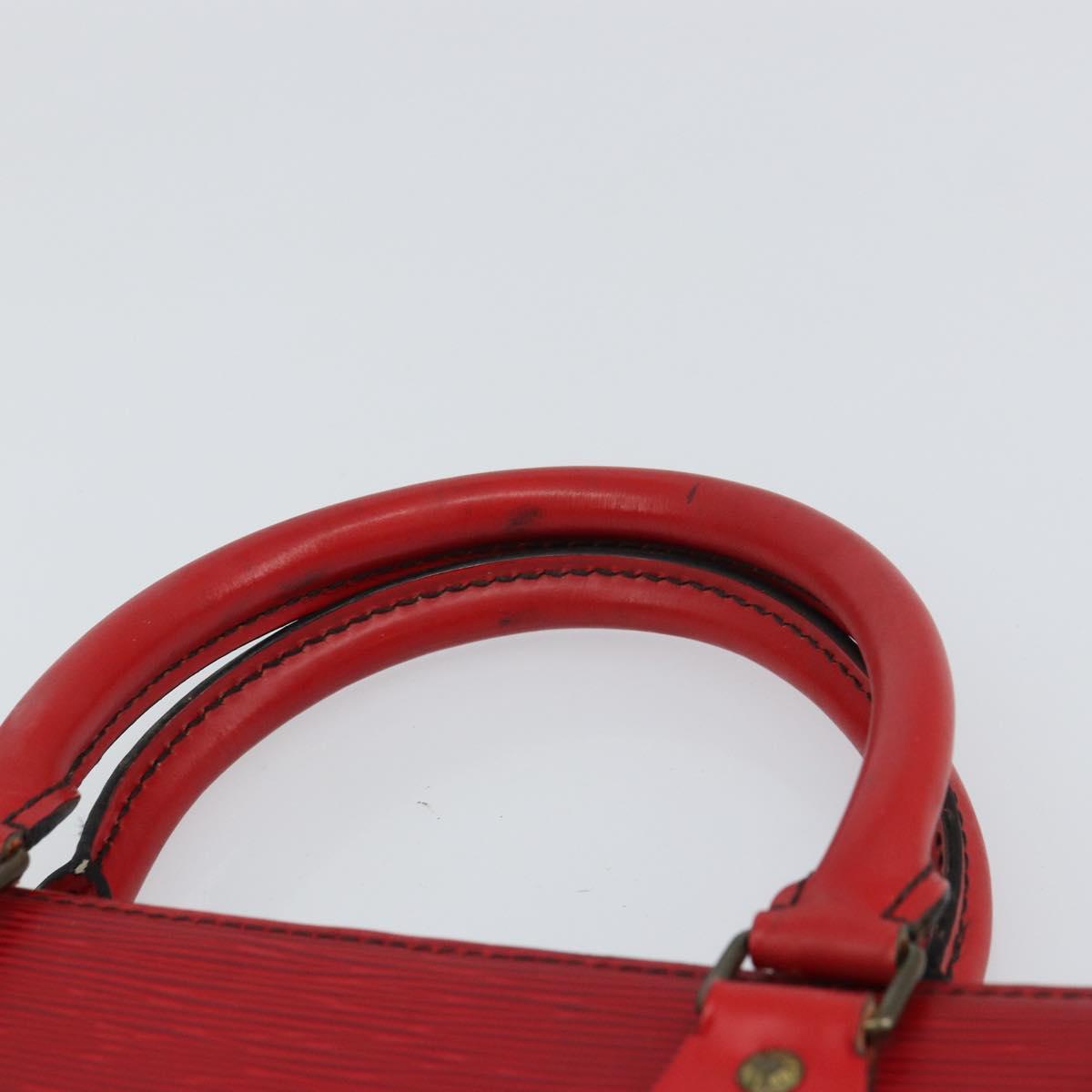 LOUIS VUITTON Epi Sac Plat Hand Bag Red M5274E LV Auth BA8770