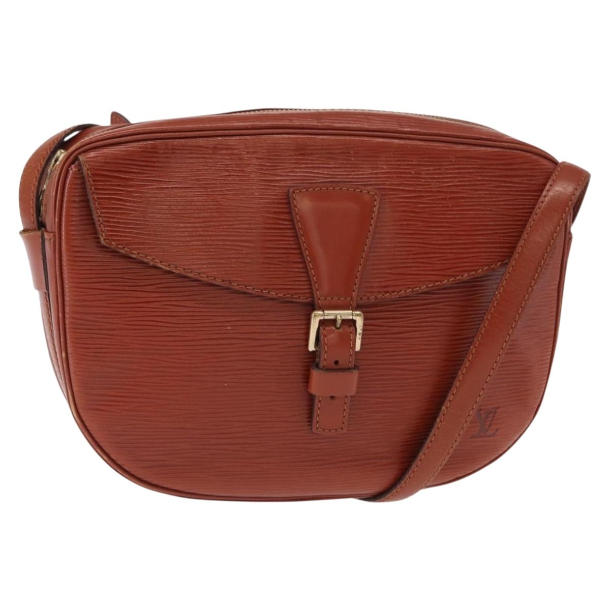 LOUIS VUITTON Epi Jeune FilleMM Shoulder Bag Brown M52153 LV Auth BA8776