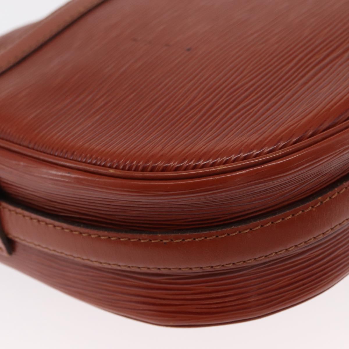 LOUIS VUITTON Epi Jeune FilleMM Shoulder Bag Brown M52153 LV Auth BA8776