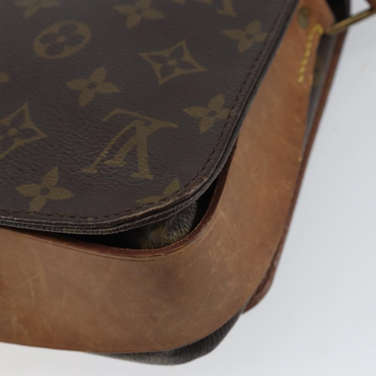 LOUIS VUITTON Monogram Cartouchiere MM Shoulder Bag M51253 LV Auth BA8798