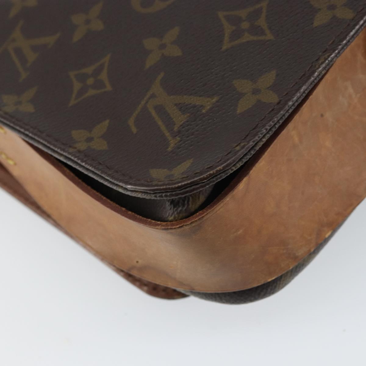 LOUIS VUITTON Monogram Cartouchiere MM Shoulder Bag M51253 LV Auth BA8798