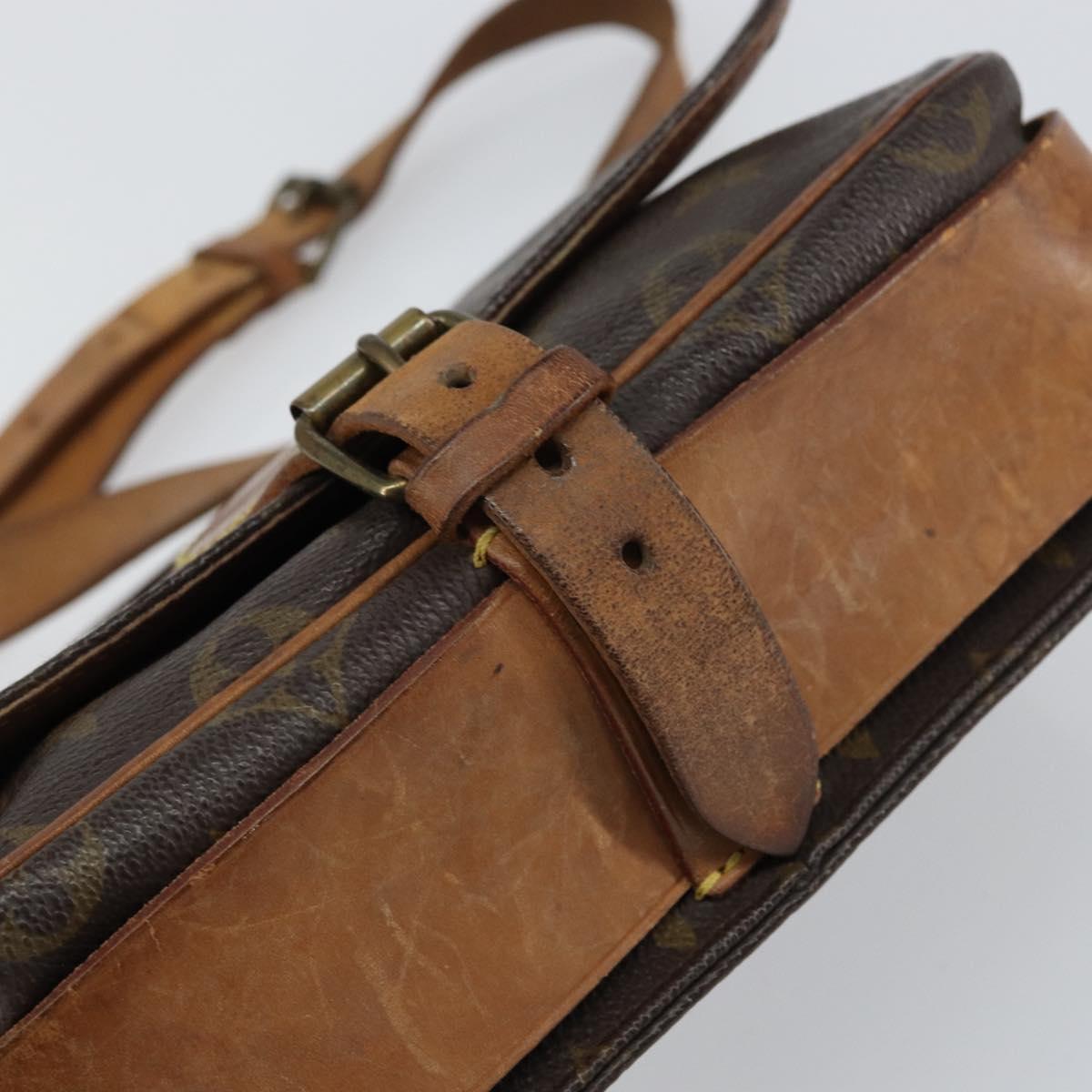 LOUIS VUITTON Monogram Cartouchiere MM Shoulder Bag M51253 LV Auth BA8798