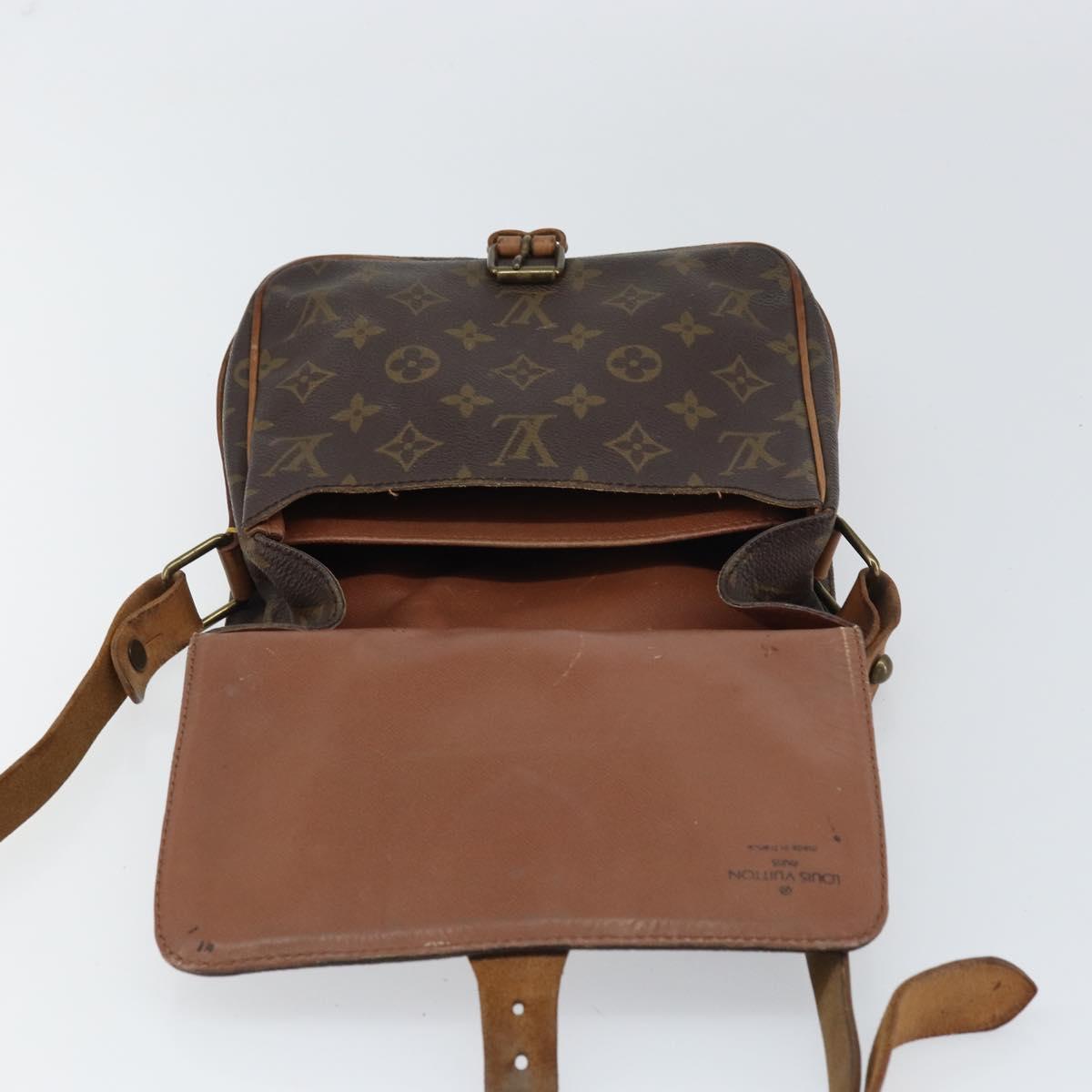 LOUIS VUITTON Monogram Cartouchiere MM Shoulder Bag M51253 LV Auth BA8798