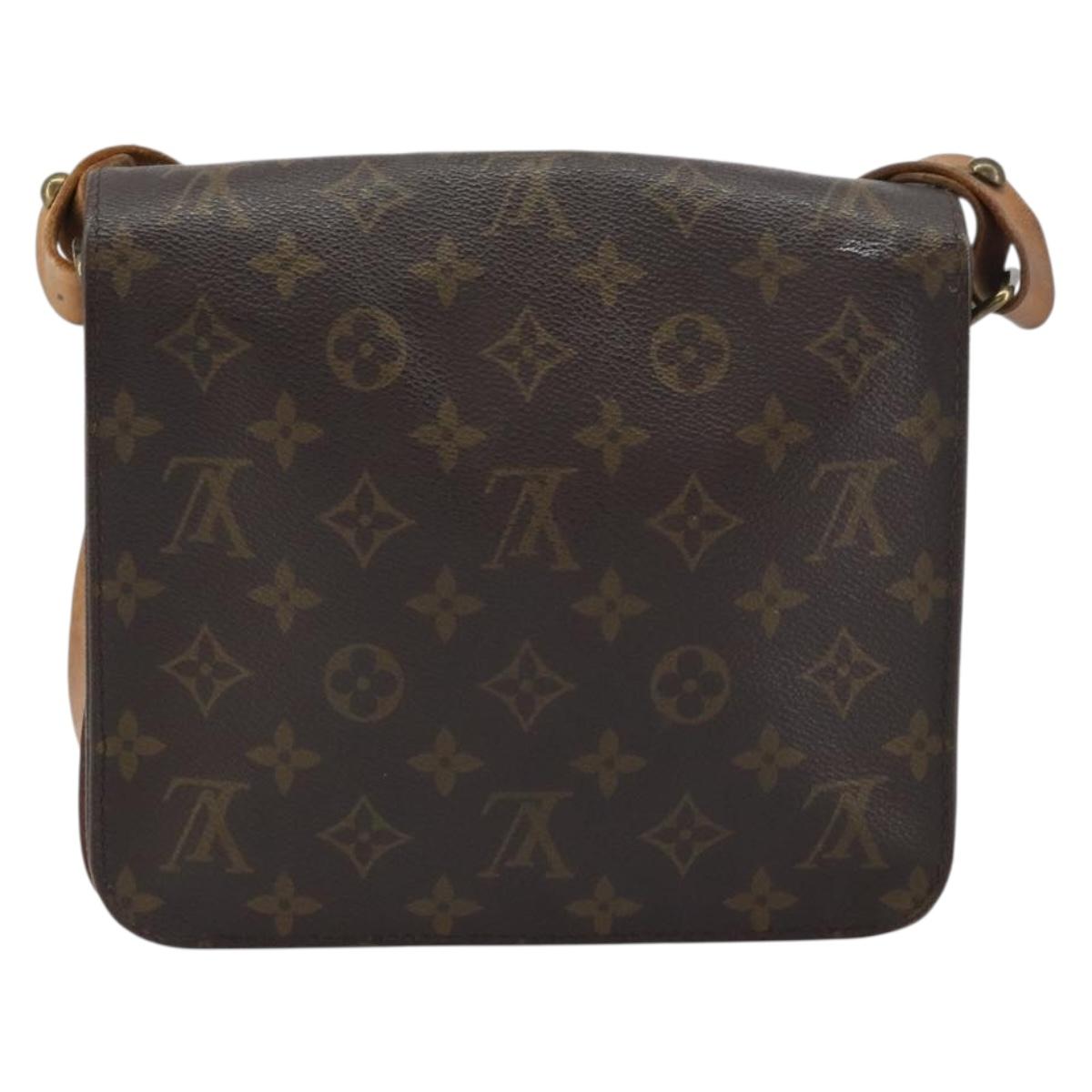 LOUIS VUITTON Monogram Cartouchiere MM Shoulder Bag M51253 LV Auth BA8798