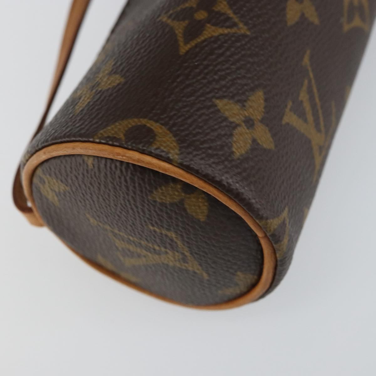 LOUIS VUITTON Monogram Papillon Pouch LV Auth BA8807