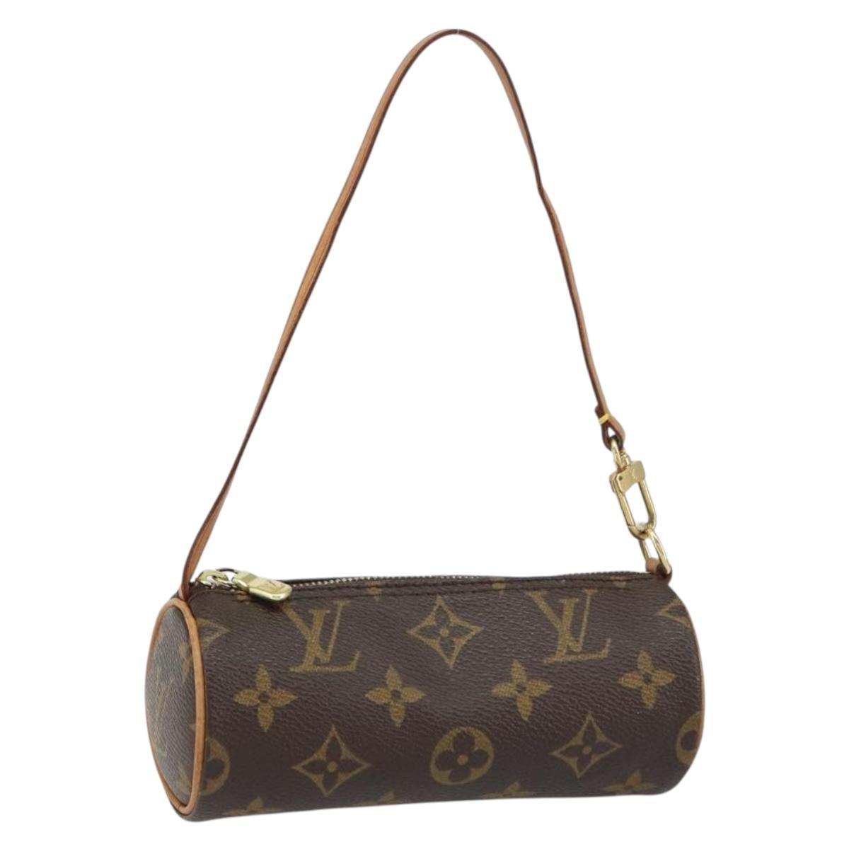 LOUIS VUITTON Monogram Papillon Pouch LV Auth BA8807