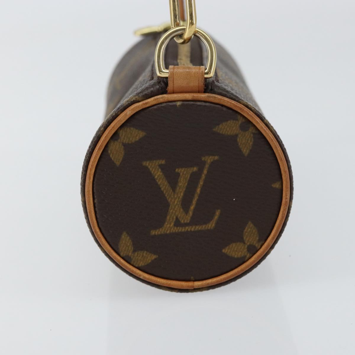 LOUIS VUITTON Monogram Papillon Pouch LV Auth BA8807