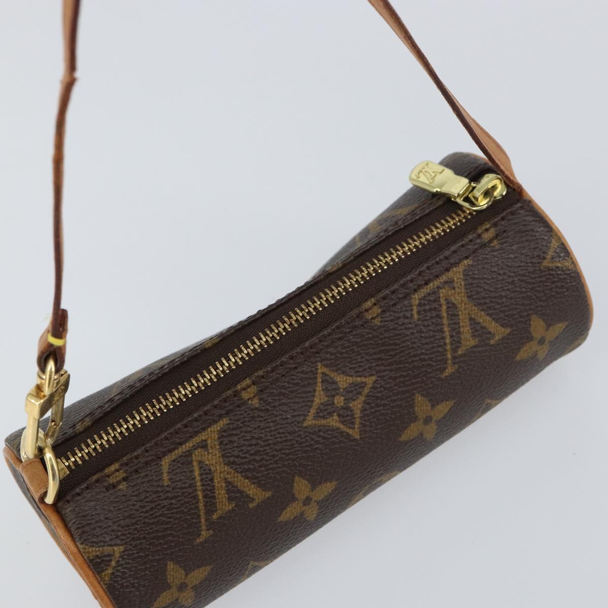 LOUIS VUITTON Monogram Papillon Pouch LV Auth BA8807