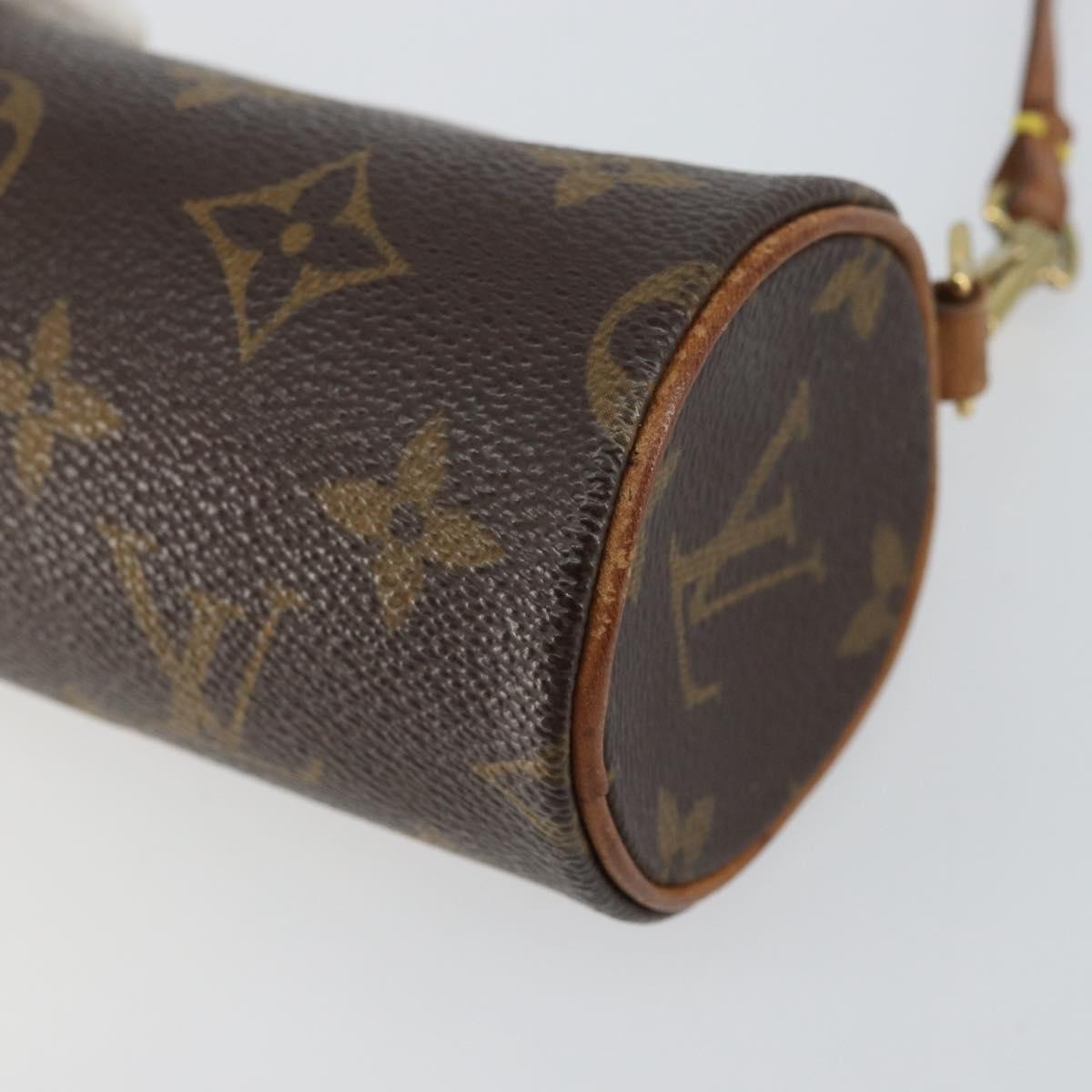 LOUIS VUITTON Monogram Papillon Pouch LV Auth BA8808