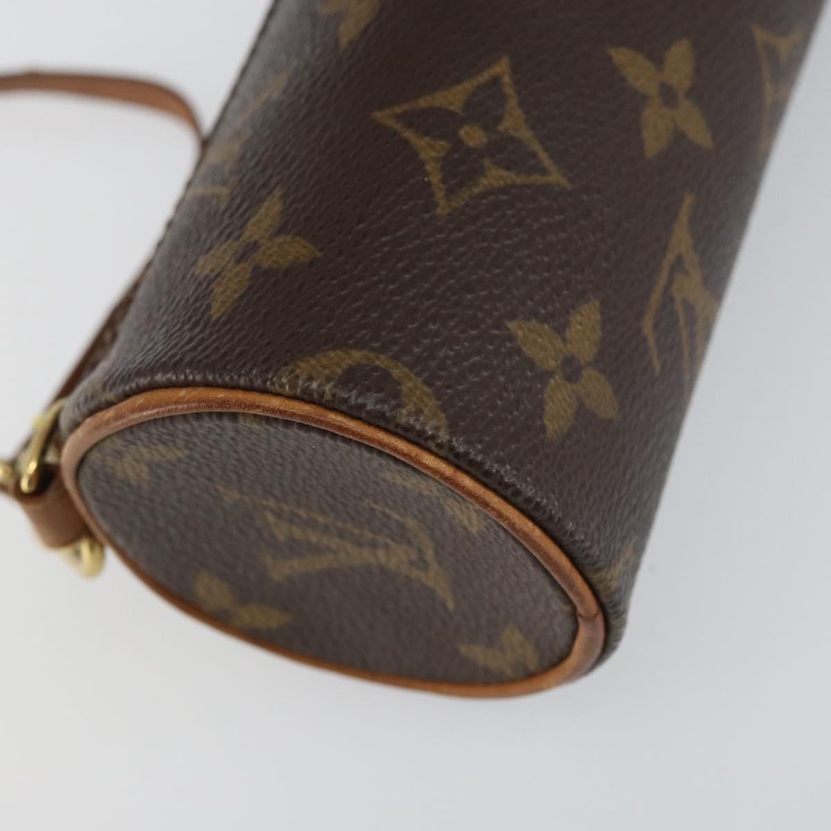 LOUIS VUITTON Monogram Papillon Pouch LV Auth BA8808