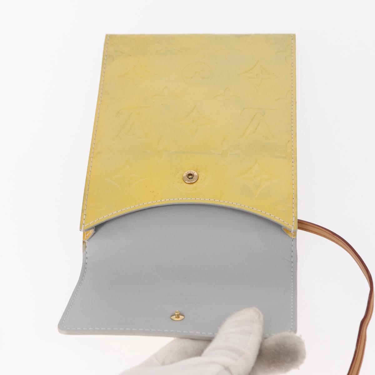 LOUIS VUITTON Monogram Vernis Kenmare Shoulder Bag Gris M91060 LV Auth BA8813