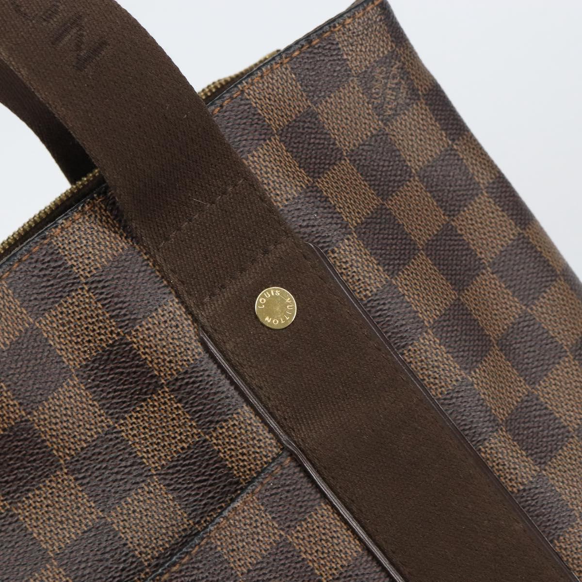 LOUIS VUITTON Damier Ebene Cabas Bobur Tote Bag N52006 LV Auth BA8826