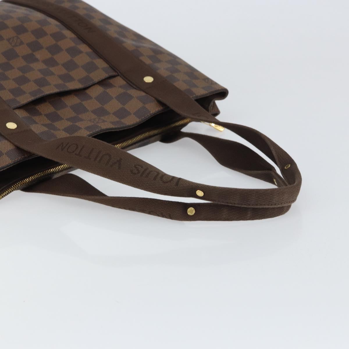 LOUIS VUITTON Damier Ebene Cabas Bobur Tote Bag N52006 LV Auth BA8826