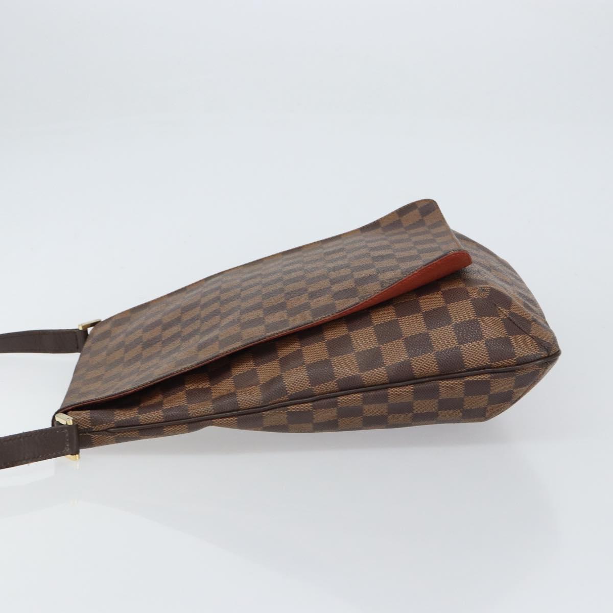LOUIS VUITTON Damier Ebene Musette Shoulder Bag N51302 LV Auth BA8827