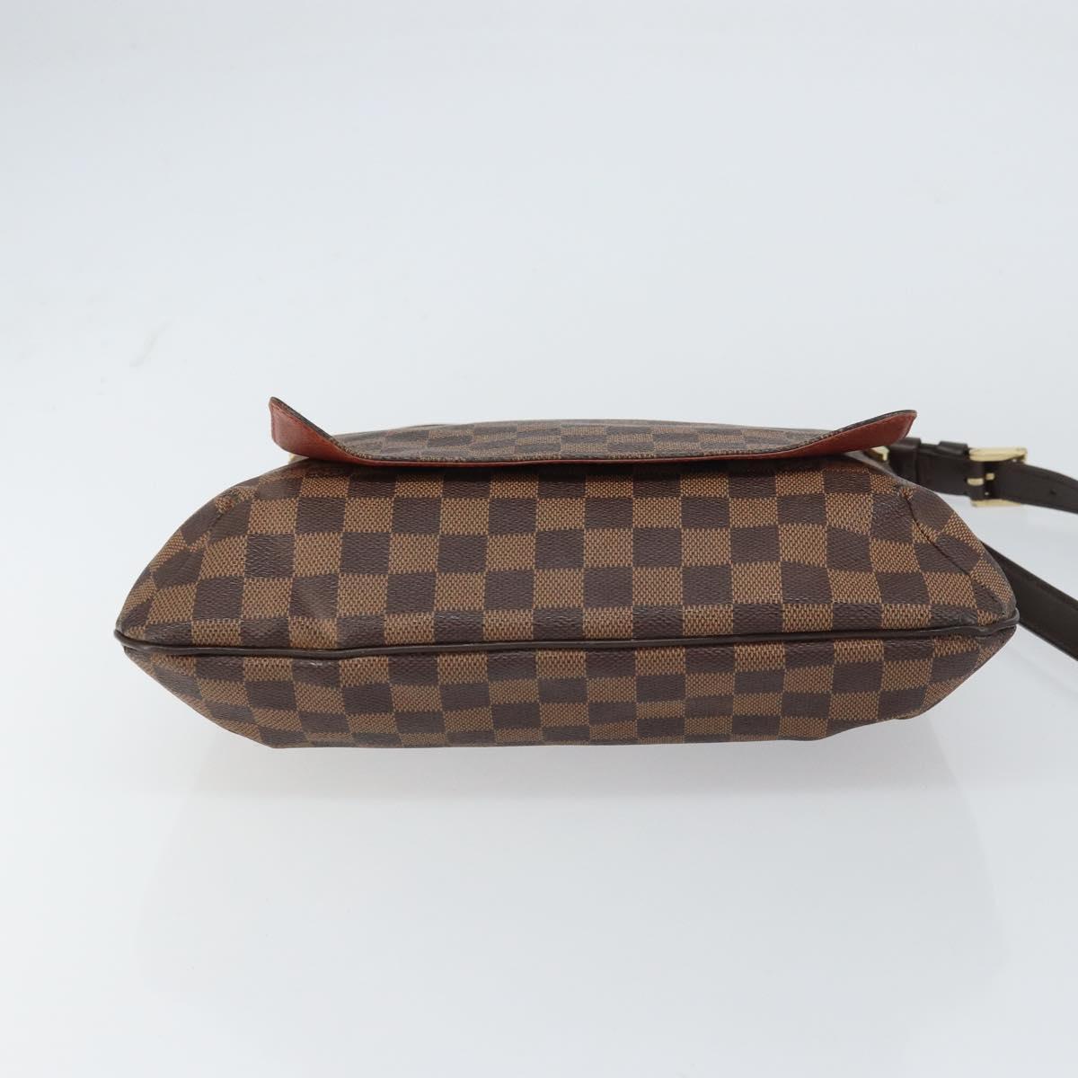 LOUIS VUITTON Damier Ebene Musette Shoulder Bag N51302 LV Auth BA8827