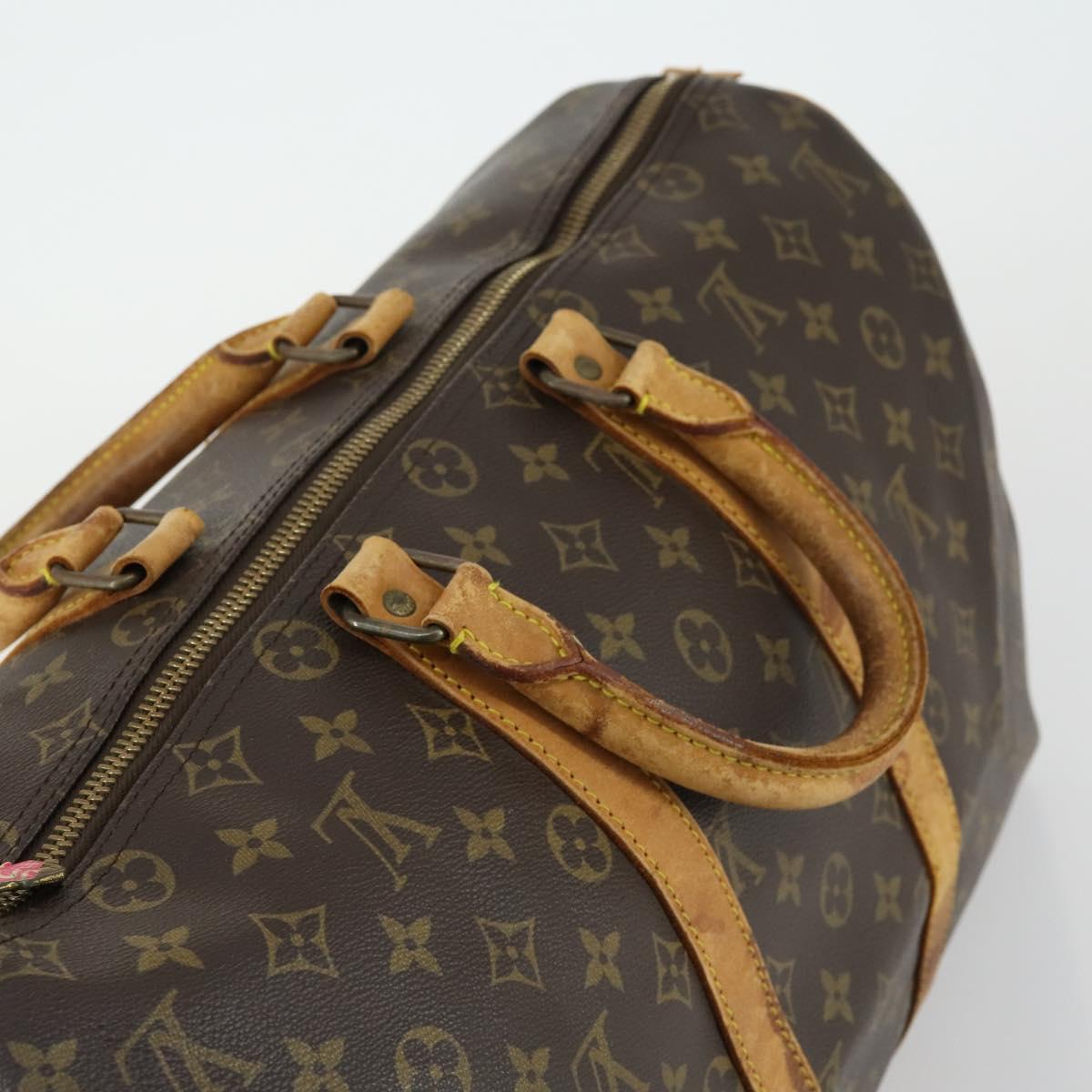 LOUIS VUITTON Monogram Keepall 45 Boston Bag M41428 LV Auth BA8828
