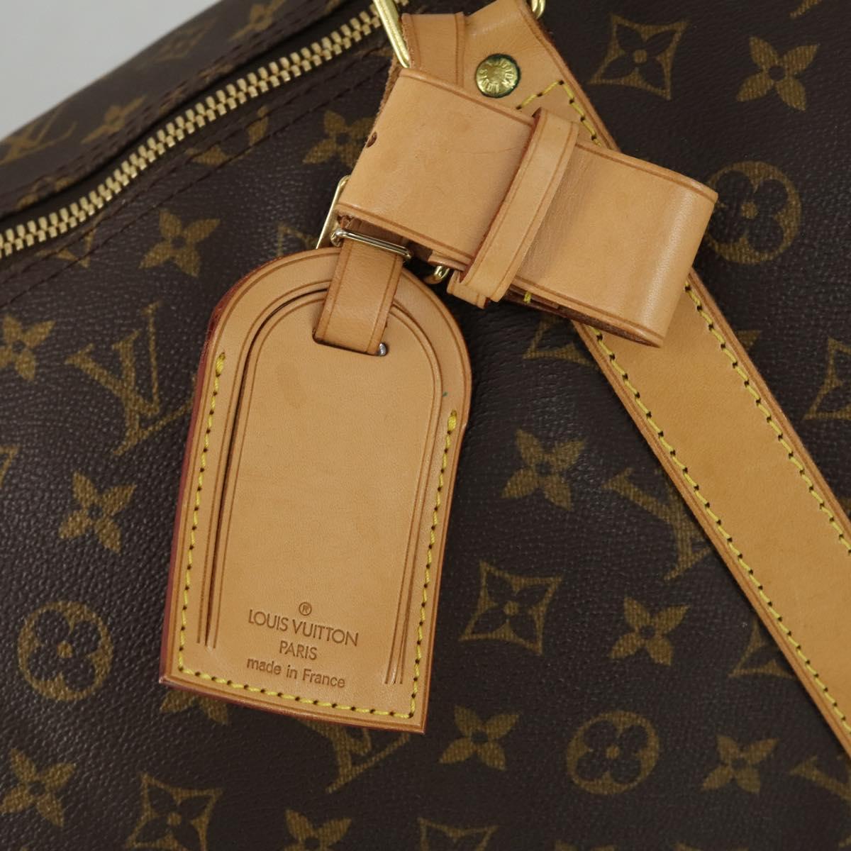 LOUIS VUITTON Monogram Keepall 55 Boston Bag M41424 LV Auth BA8829