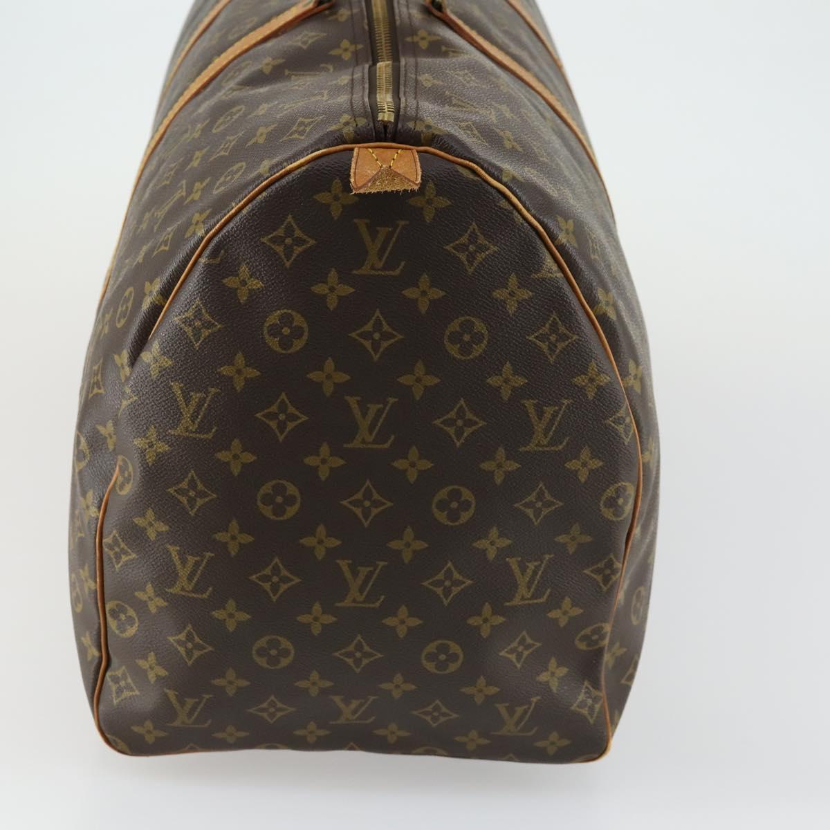 LOUIS VUITTON Monogram Keepall 60 Boston Bag M41422 LV Auth BA8830