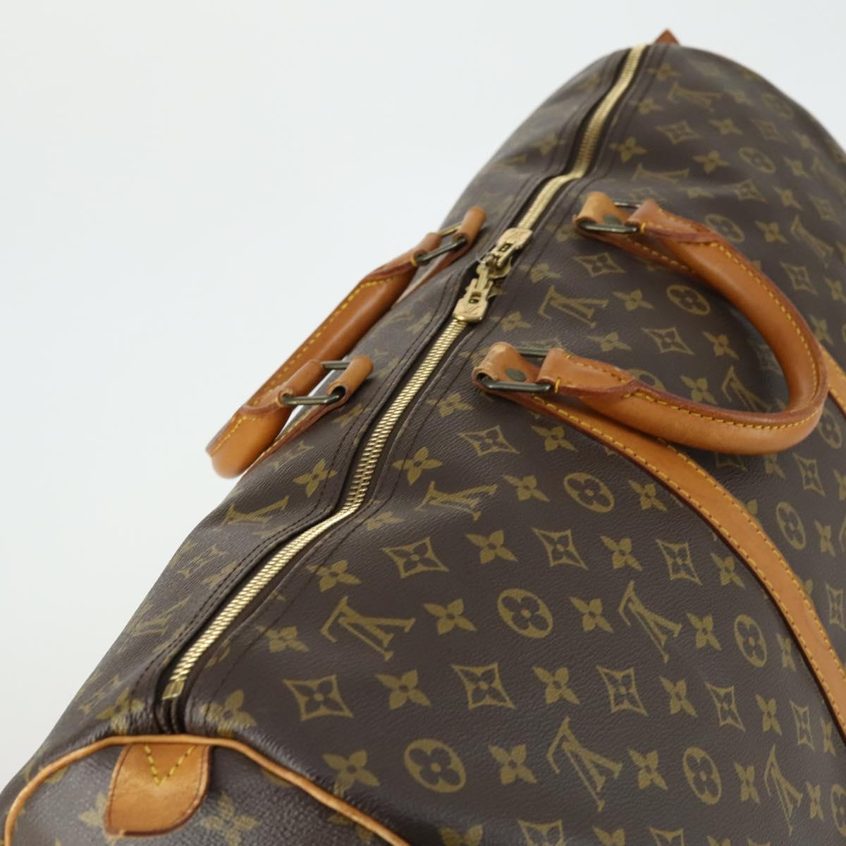 LOUIS VUITTON Monogram Keepall 60 Boston Bag M41422 LV Auth BA8830