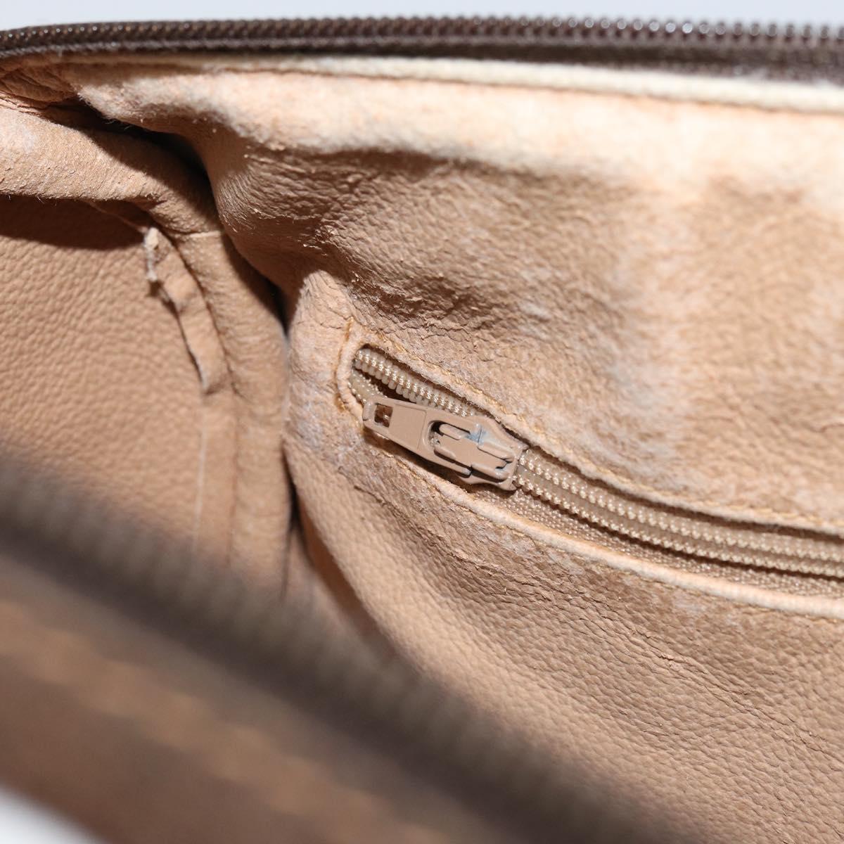 GUCCI GG Supreme Web Sherry Line Boston Bag PVC Beige Gold 40 02 006 Auth BA8851
