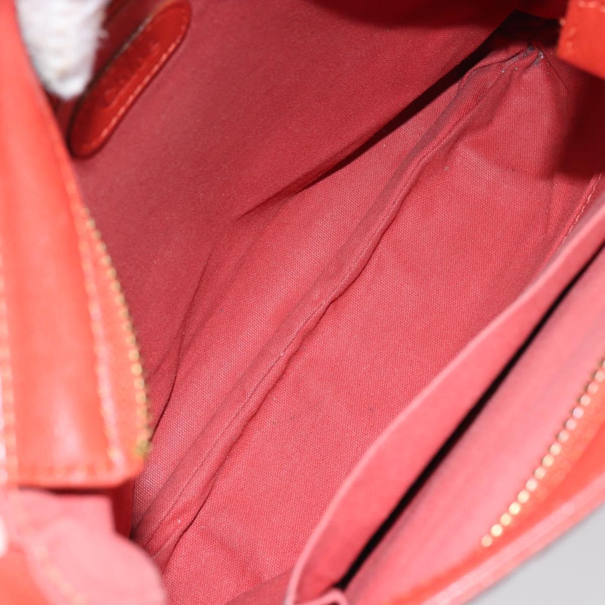 Chloe Shoulder Bag Leather Orange Auth BA8858