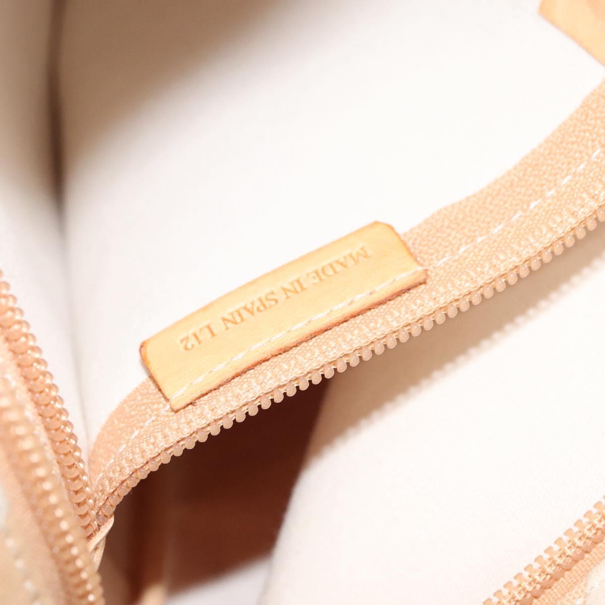 LOEWE Anagram Tote Bag Canvas Beige Auth BA887